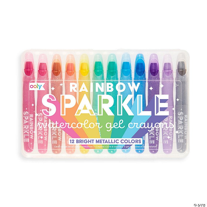 Rainbow Sparkle Watercolor Gel Crayons Image