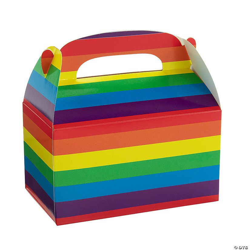 Rainbow Treat Boxes - 12 Pc. Image