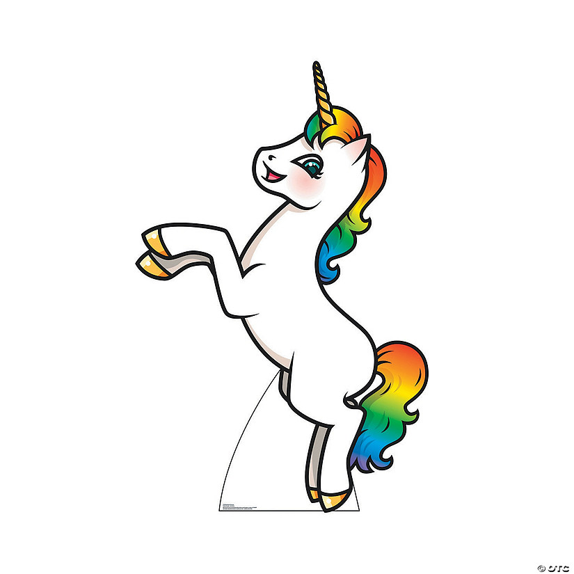 Rainbow Unicorn Cardboard Stand-Up Image