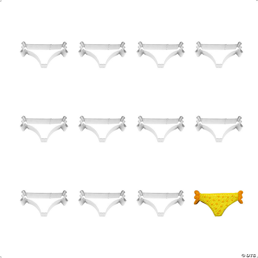 R&amp;M International Bikini Bottom Cookie Cutter 4" Image