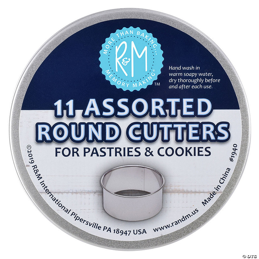 R&M International Plain Pastry Cutters, Set of 11 Image