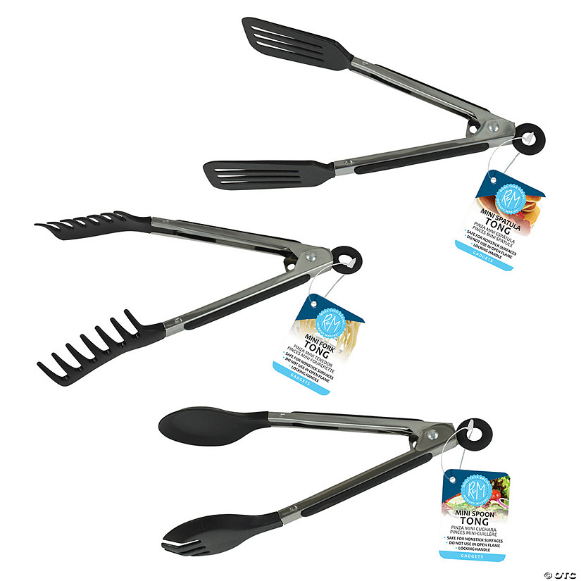 R&M International Set Of 3 Assorted Serving Tongs Image