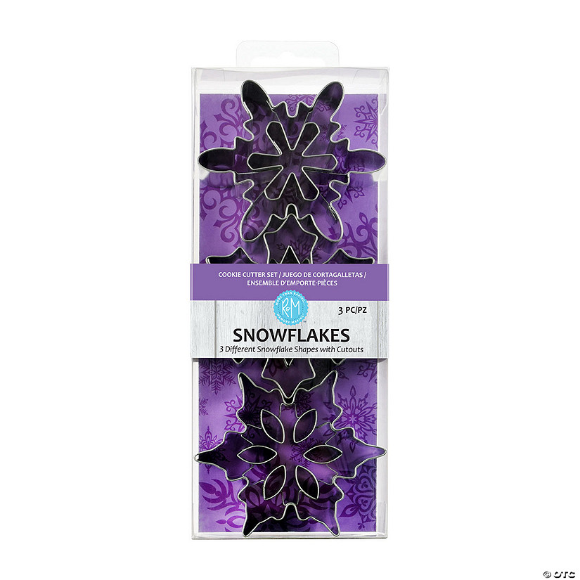 R&amp;M International Snowflake 3 Pc Cookie Cutter Set Image