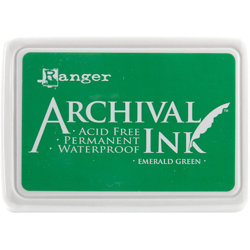 Ranger Archival Ink Pad #0-Emerald Green Image
