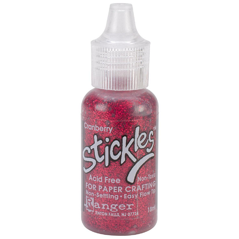 Ranger Stickles Glitter Glue .5oz-Cranberry Image