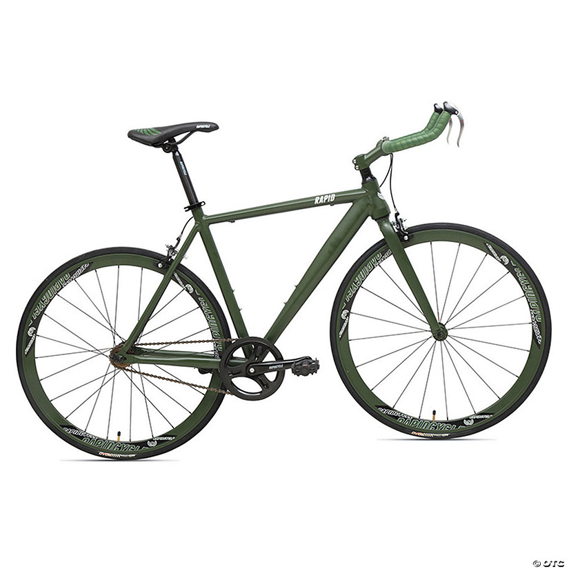 Rapid Cycle Evolve Bullhorn Road Bike 19": Green Image