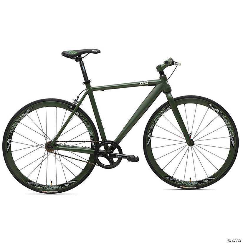 Rapid Cycle Evolve Flatbar Road Bike 21": Green Image