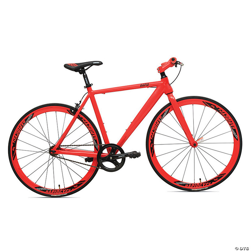 Rapid Cycle Evolve Flatbar Road Bike 21": Red Image