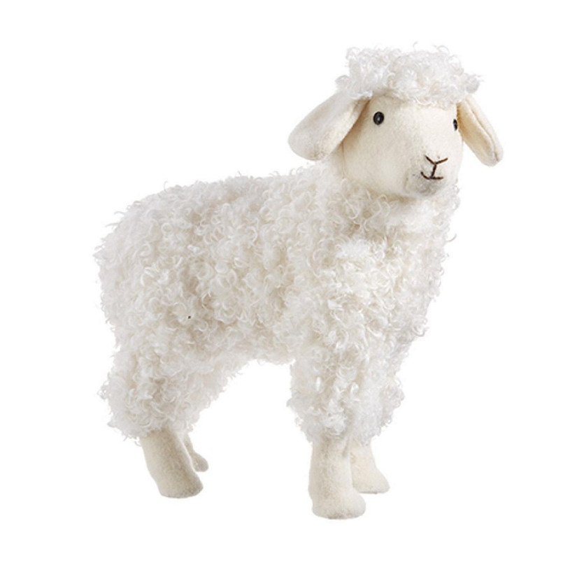 Raz Imports White Sheep Lamb Statue Figurine 12.5 x 14 Inch Image