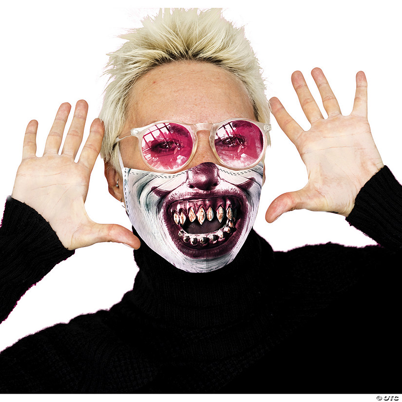 Razor Teeth Clown Mask Cover Image