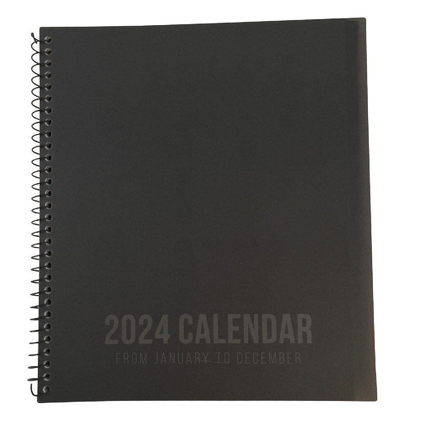 RE-FOCUS THE CREATIVE OFFICE, 2024 Calendar, Monthly and Weekly Views with To-Do List / Black Image