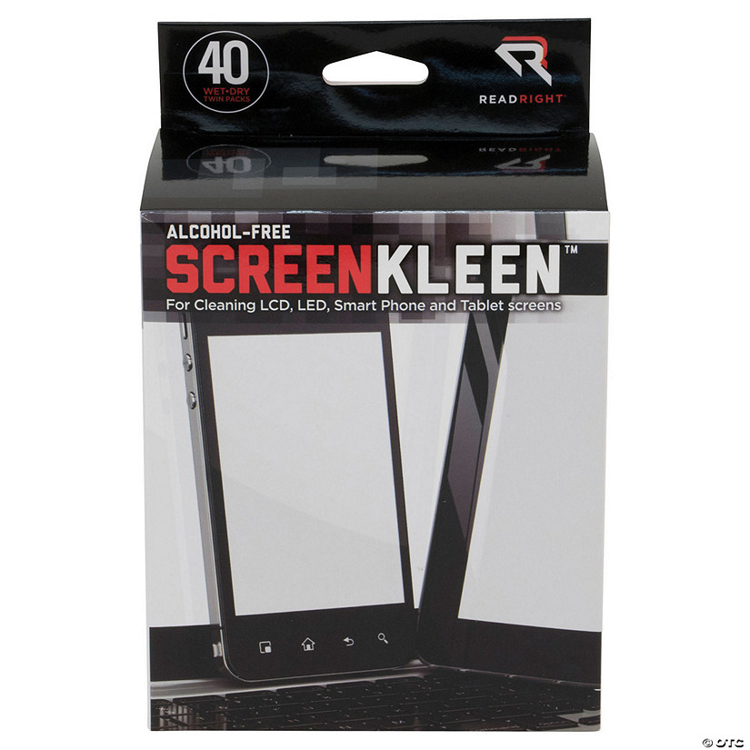 Read Right Screen Kleen Cleaning Wipes, Pack of 40 Image