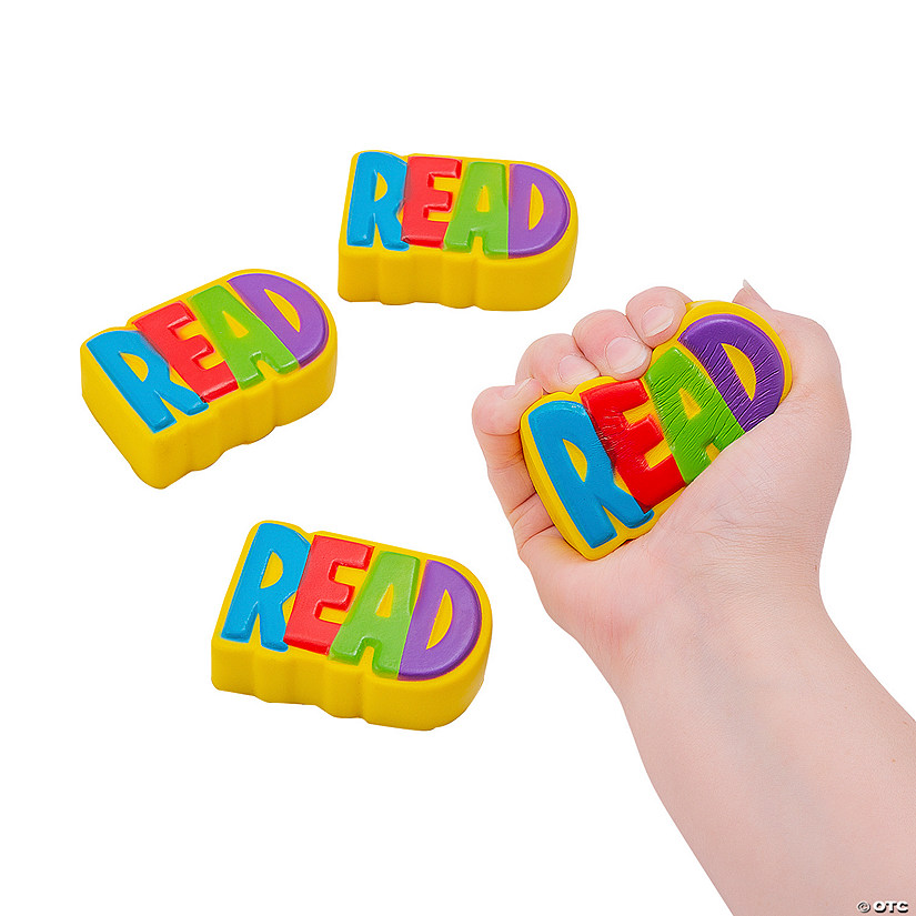 Read Word-Shaped Stress Toys - 12 Pc. Image