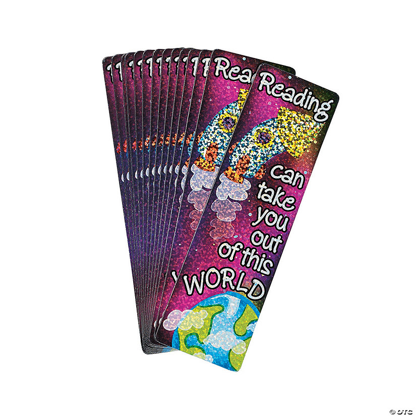 &quot;Reading Can Take You Out of This World&quot; Bookmarks - 24 Pc. Image