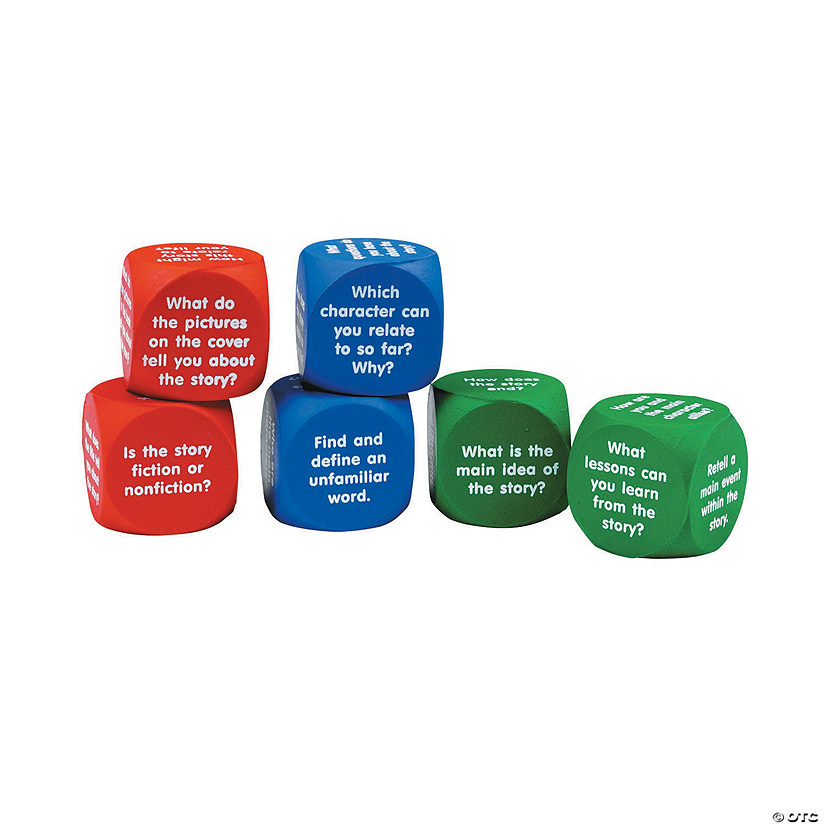 Reading Comprehension Cubes - 6 Pc. Image
