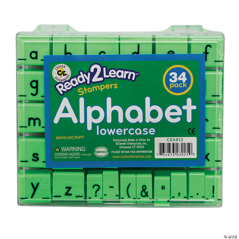 Ready 2 Learn Alphabet Stamps - Lowercase - Small - Set of 34 Image