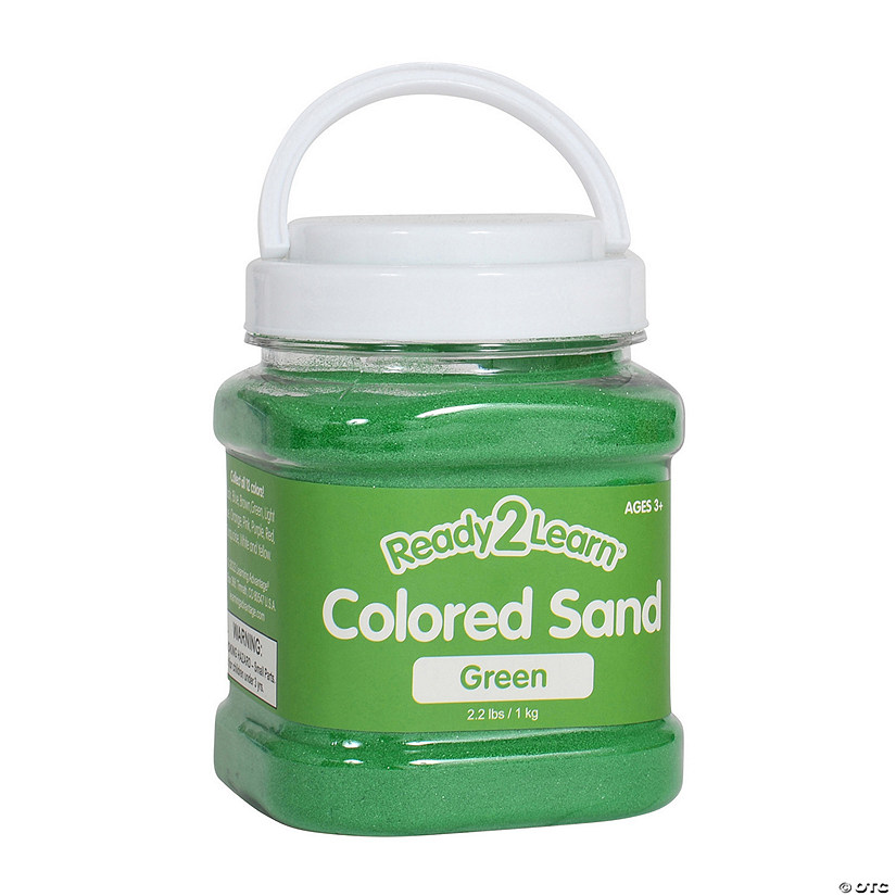 READY 2 LEARN Colored Sand - Green - 2.2 Pounds Image