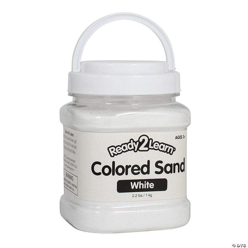 READY 2 LEARN Colored Sand - White - 2.2 Pounds Image