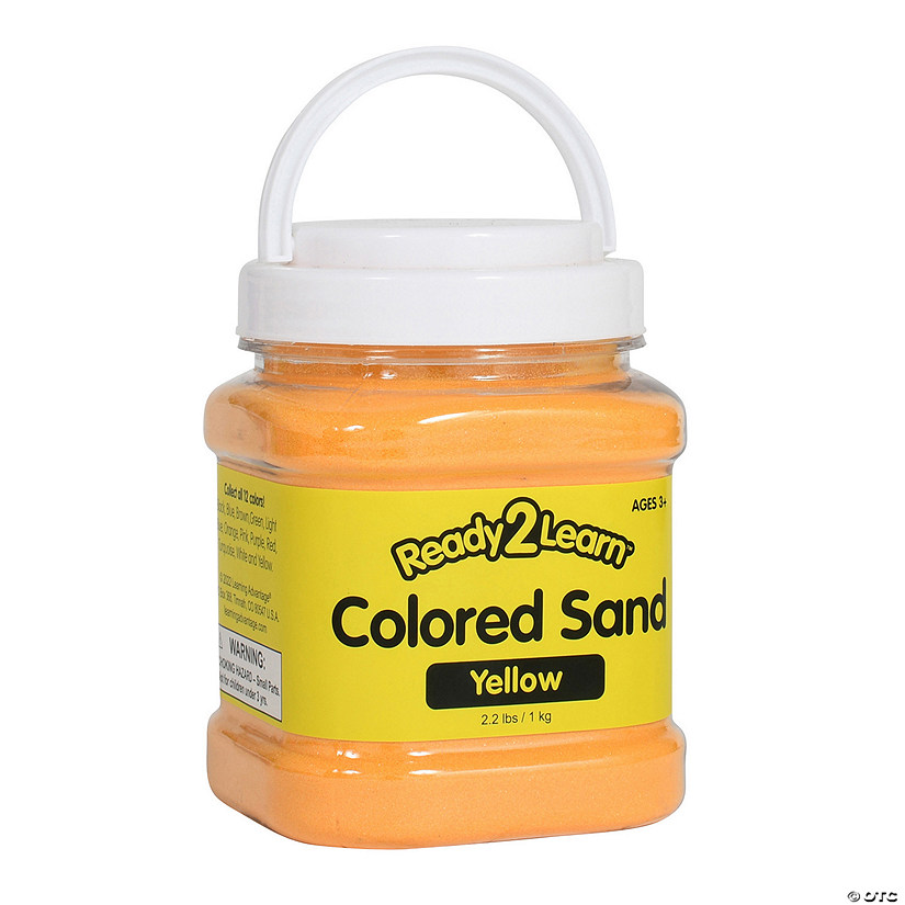 READY 2 LEARN Colored Sand - Yellow - 2.2 Pounds Image