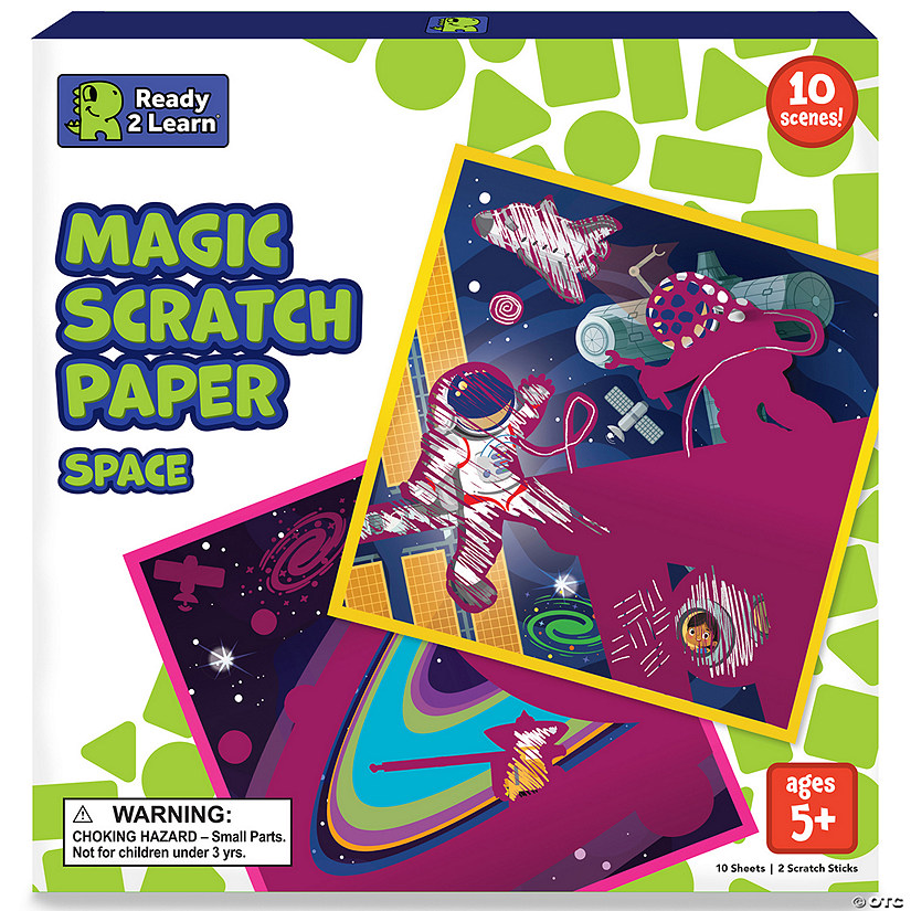 READY 2 LEARN Magic Scratch Paper, Space Image
