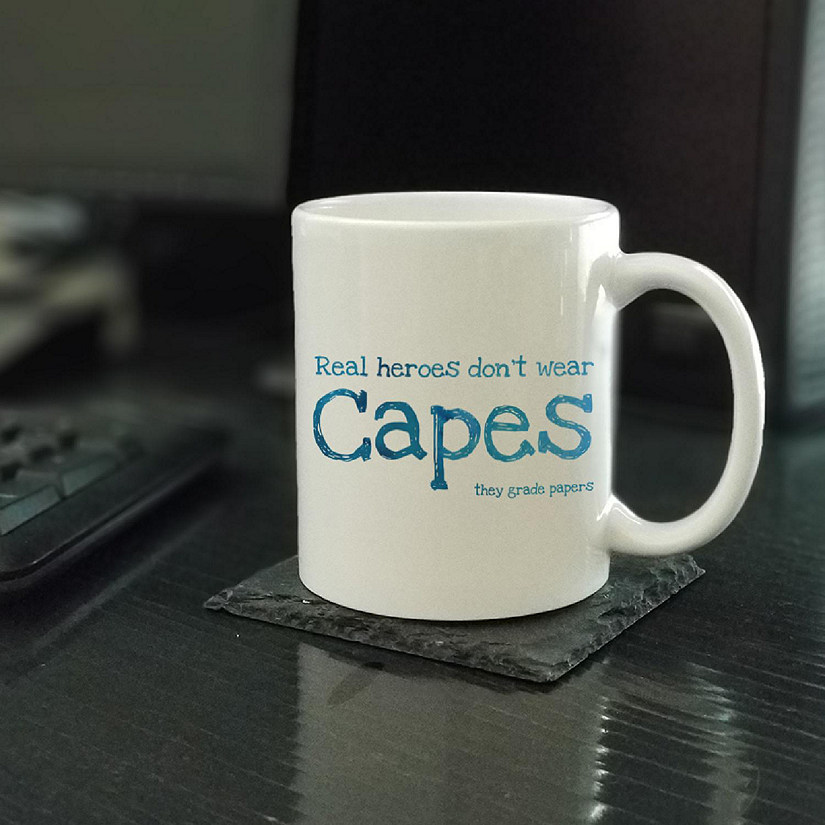 Real Heroes Grade Papers Ceramic Mug Image