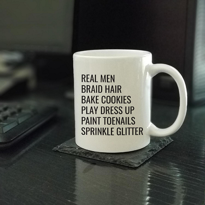 Real Men Bake &amp; Glitter Dad Ceramic Mug Image