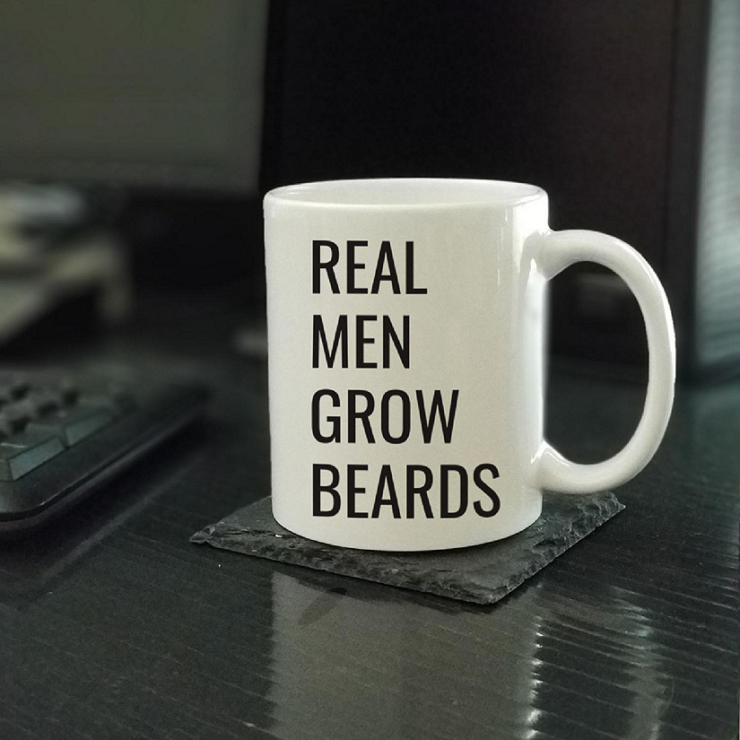 Real Men Grow Beards Ceramic Mug Image