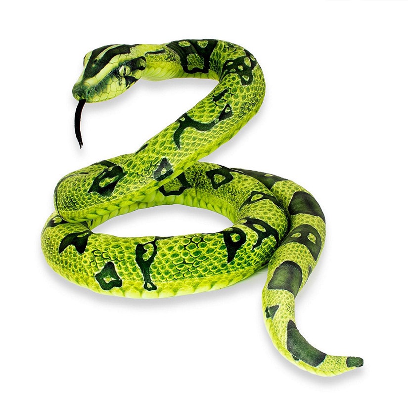 Real Planet Python Green 118 Inch Realistic Soft Plush | Oriental Trading