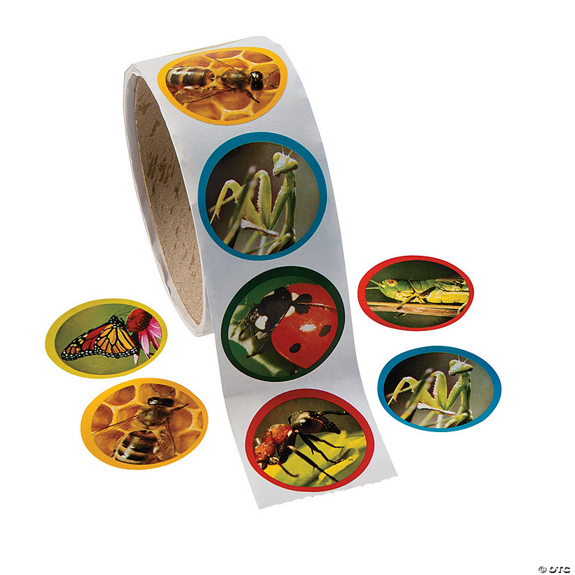 Realistic Bug Sticker Roll - 100 Pc. Image