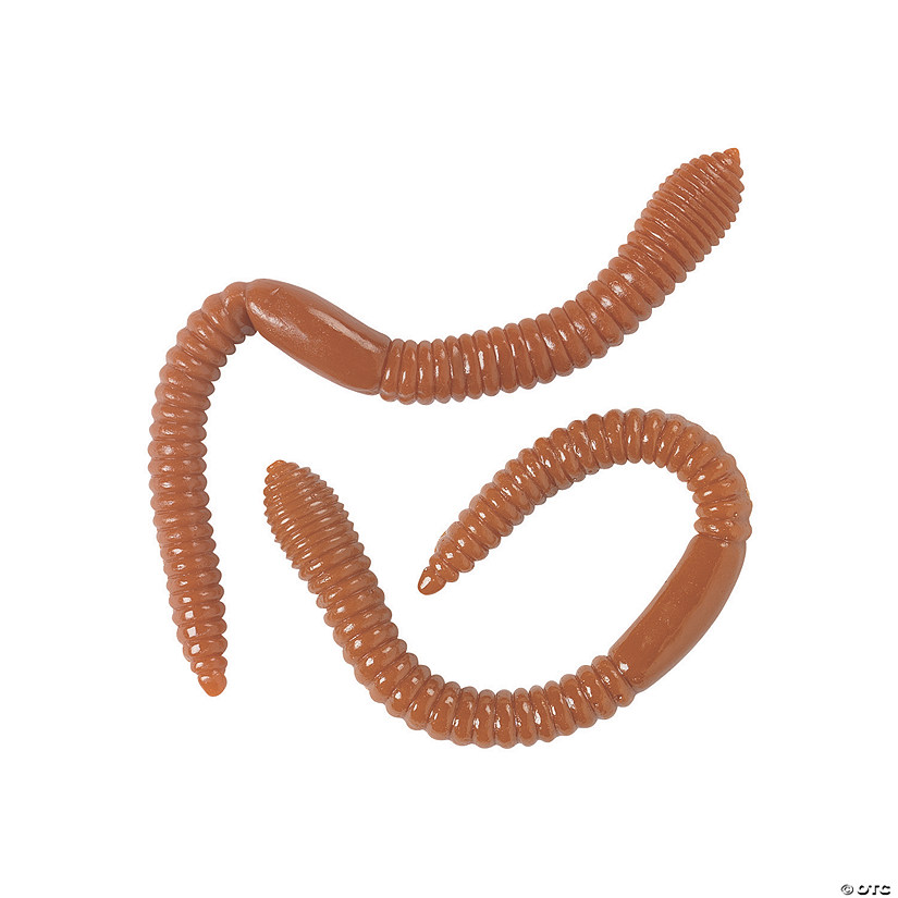Realistic Earthworm Gummy Candy - 31 Pc. Image