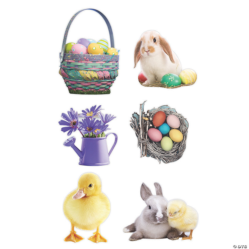 Realistic Easter Cutouts - 6 Pc. Image