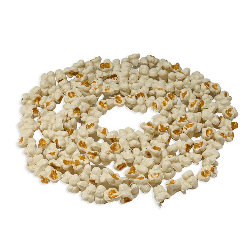 Realistic Popcorn Beaded Garland - 9 ft Image