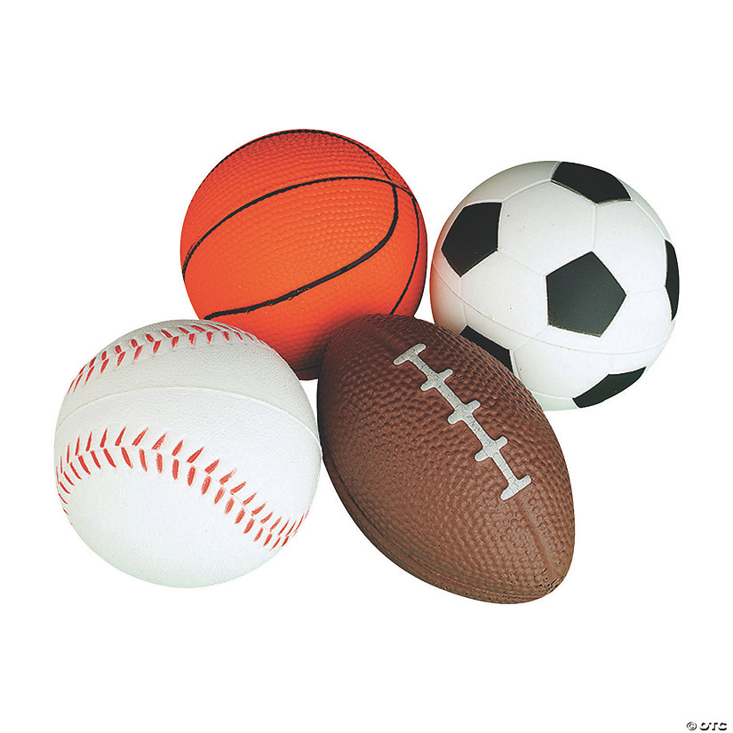 Realistic Sport Stress Balls - 12 Pc. Image