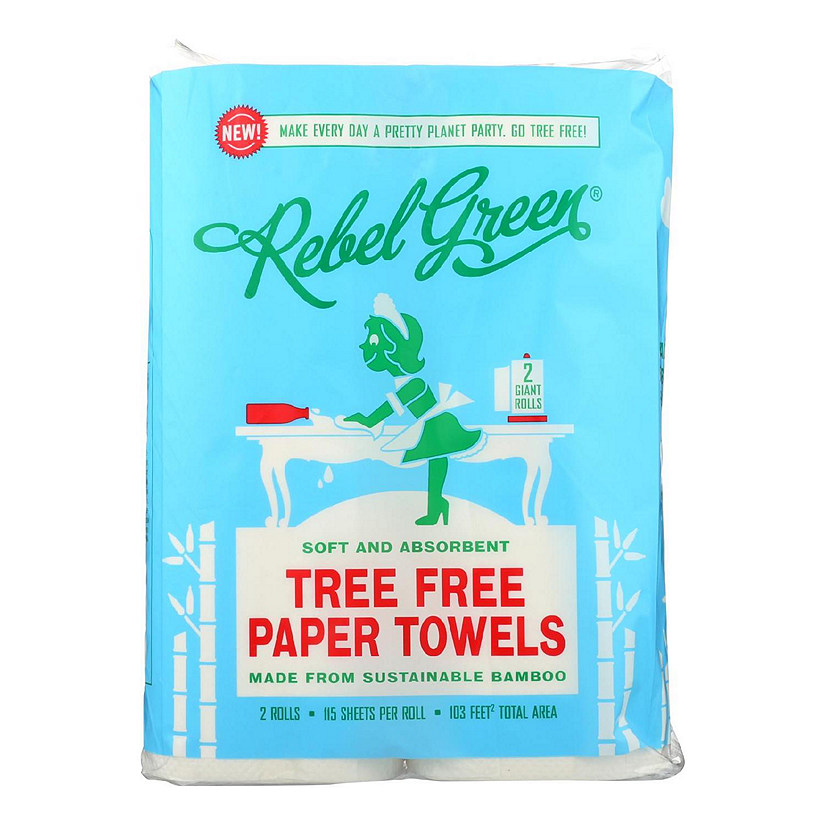 Rebel Green - Paper Towel Tree Free Bam - Case of 12-2 CT Image