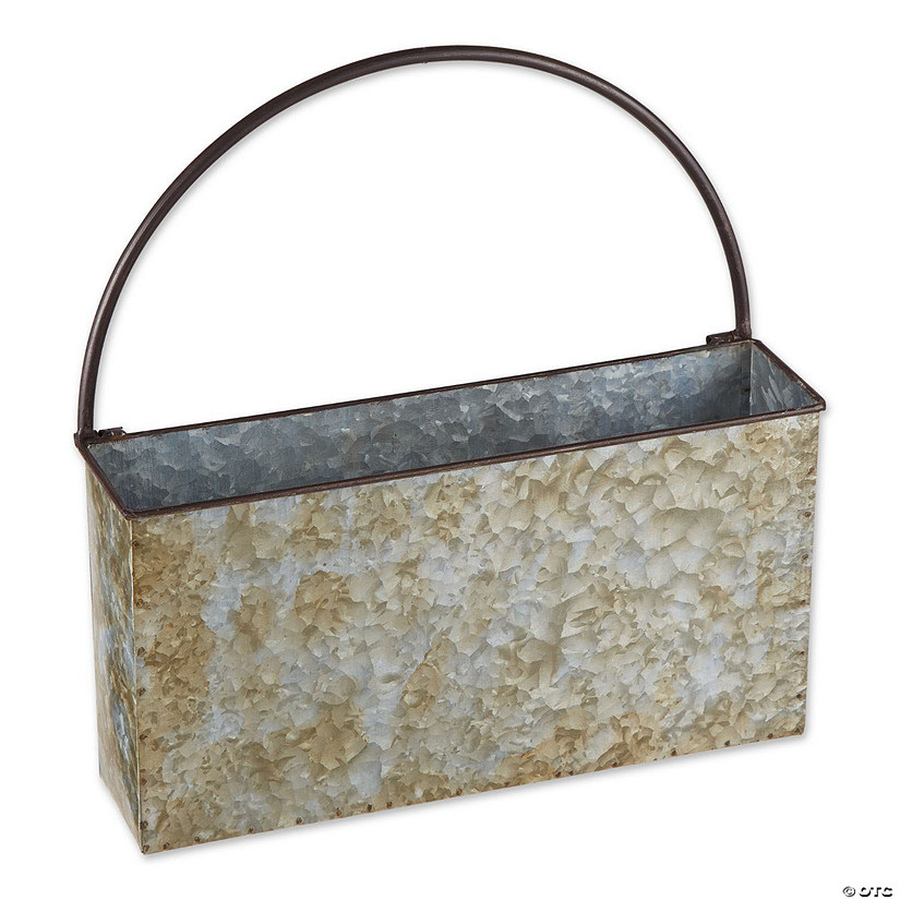 Rectangle Galvanized Wall Planter Image