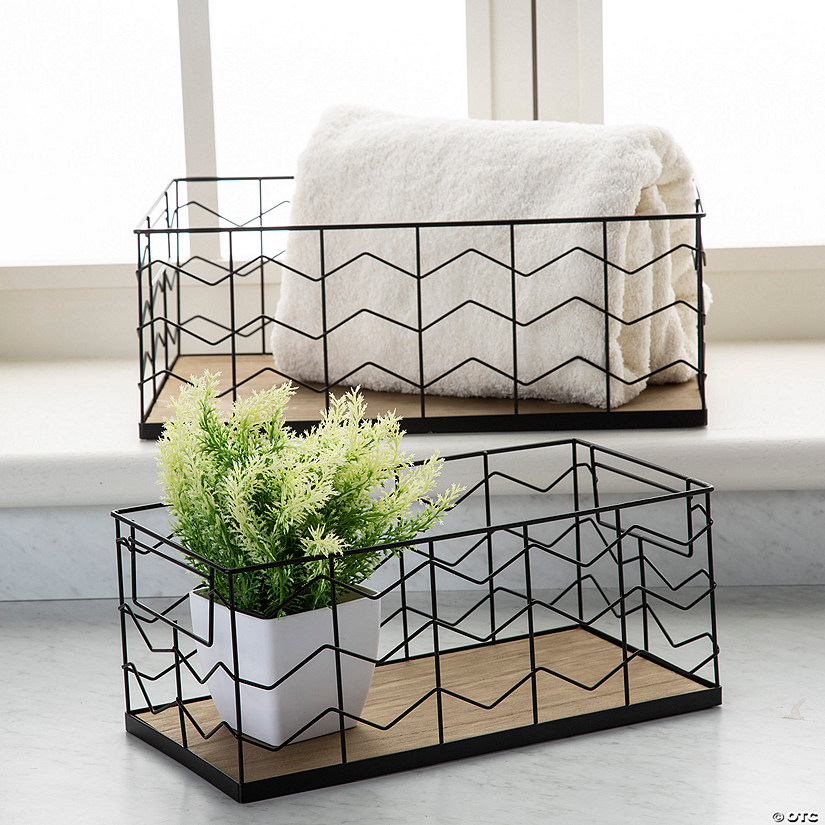 Rectangle Wire Baskets - 2 Pc. Image