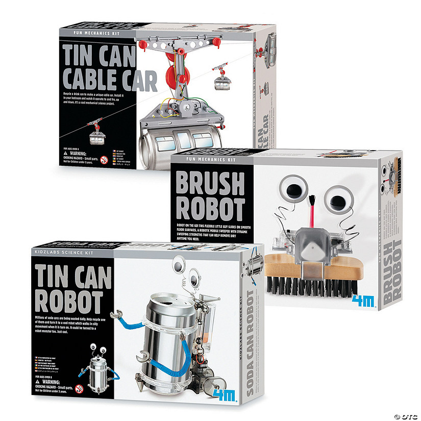 Recycled Robot Kits Set of 3 Image
