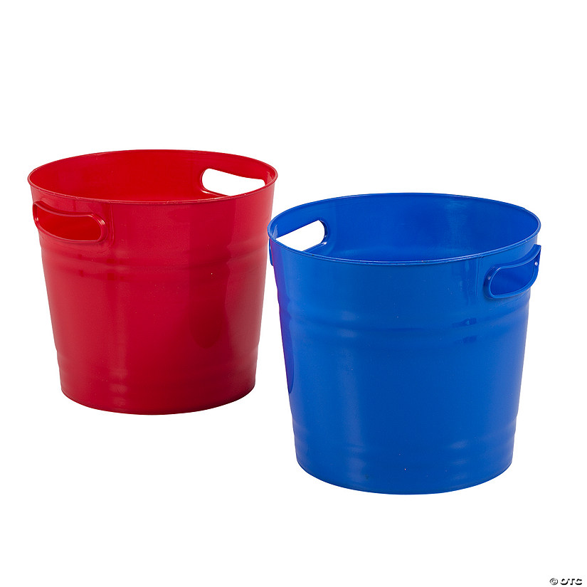 Red & Blue Bucket Assortment 4 Pc. Oriental Trading
