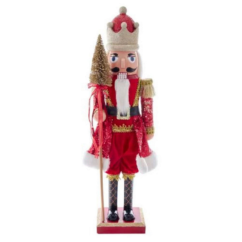 Red and Gold King Christmas Nutcracker 24 Inch D3903 Image