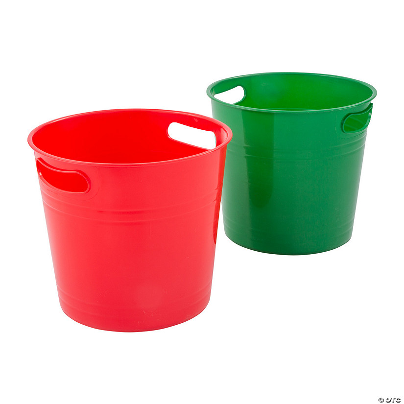 Red & Green Bucket Assortment - 4 Pc. Image