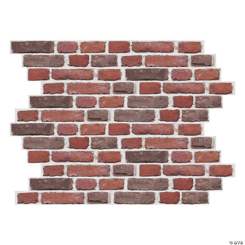 Red Brick Peel & Stick Giant Wall Decals Image