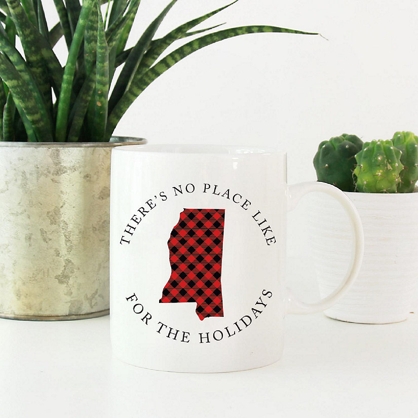 Red Buffalo Plaid Miss. Ceramic Mug Image