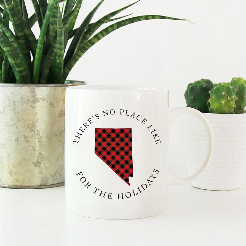 Red Buffalo Plaid Nevada Ceramic Mug Image