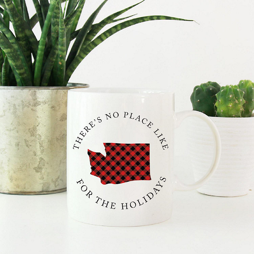 Red Buffalo Plaid Washington Ceramic Mug Image
