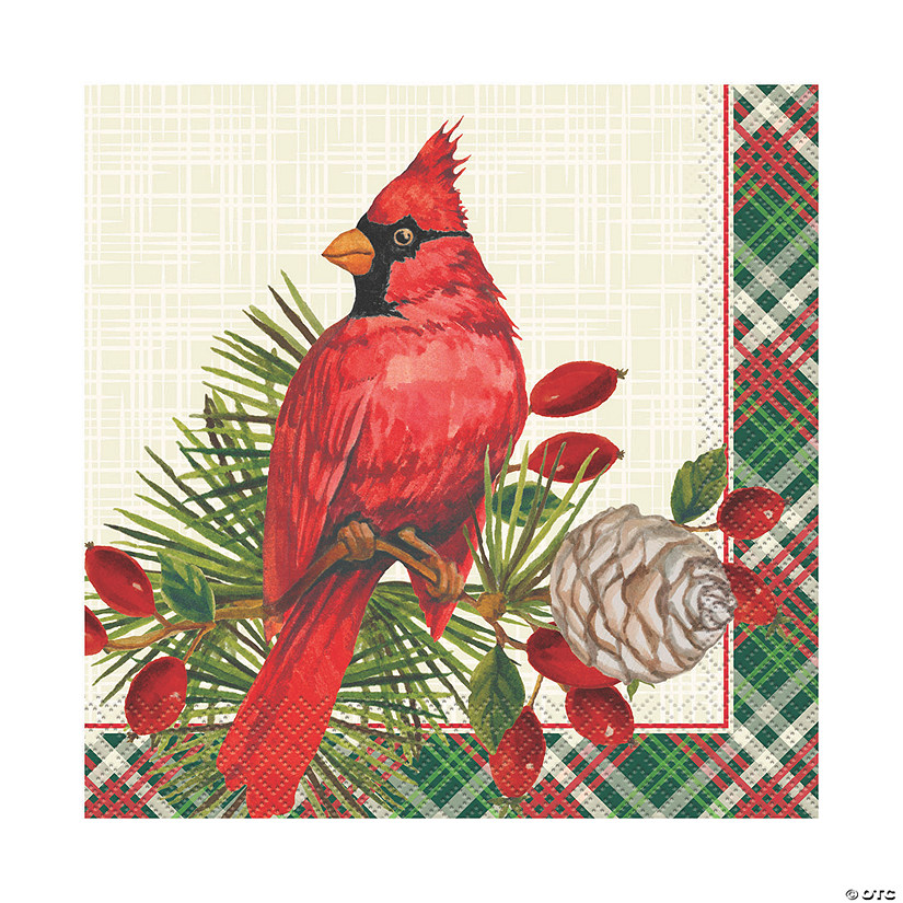 Red Cardinal Christmas Luncheon Napkins - 16 Pc. Image