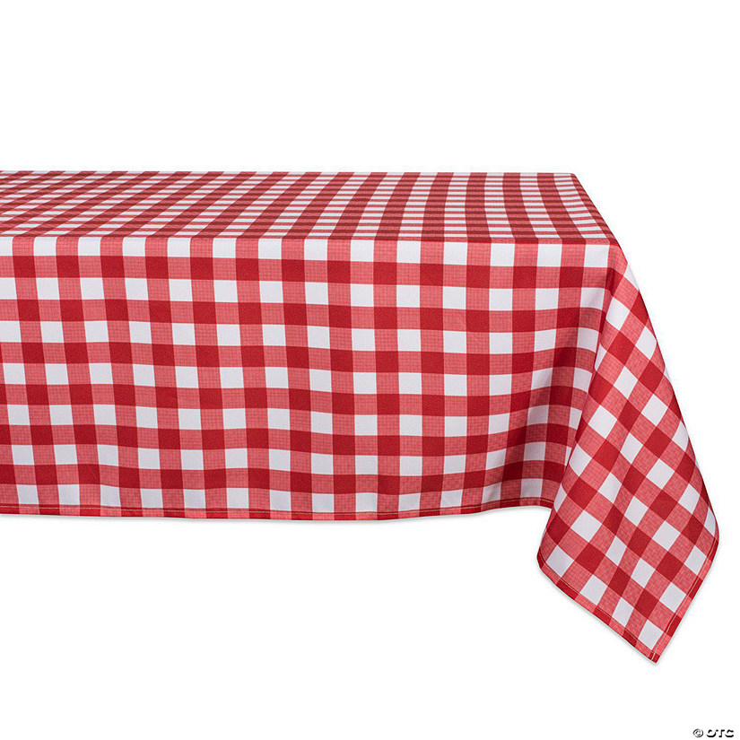 Red Check Outdoor Tablecloth 60X120 Image