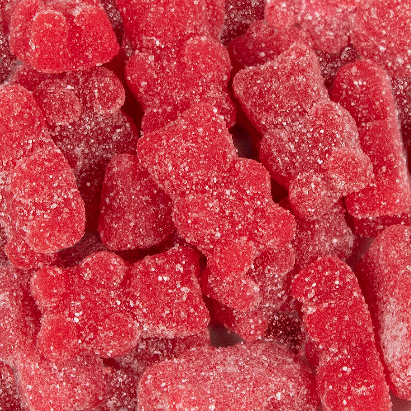 Red Cherry Sugared Gummy Bears 10.5lb Bag - 936ct Image