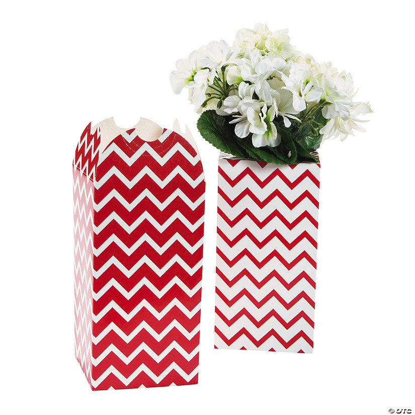 Red Chevron Bouquet Boxes Discontinued