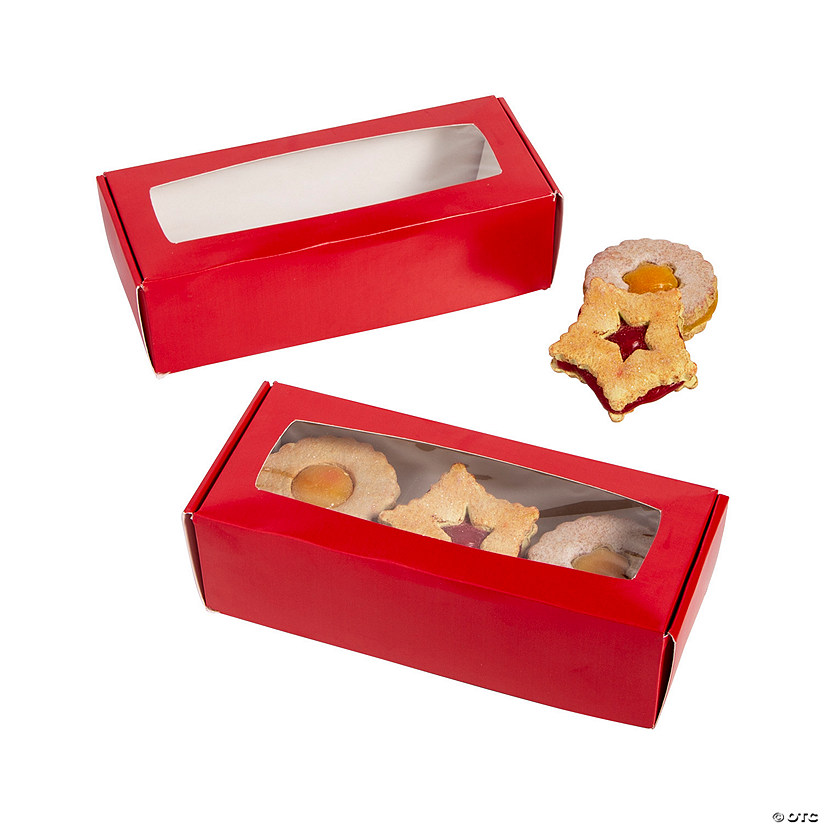 Red Cookie Boxes -12 Pc. Image
