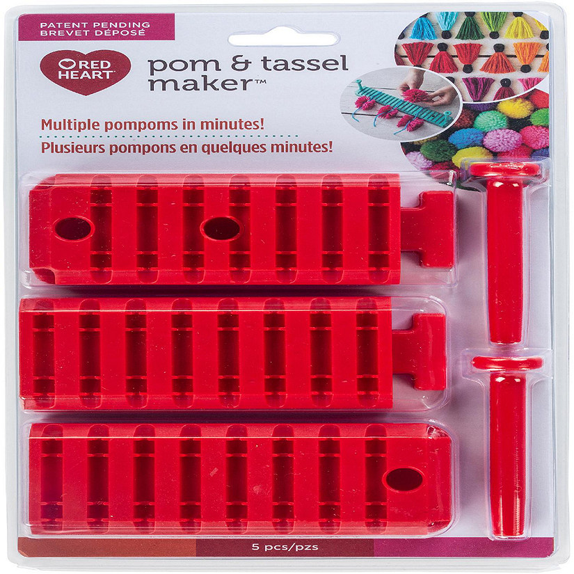 Red Heart Pompom &amp; Tassel Maker-Red Image